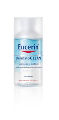 Sie sehen eine Packung Eucerin DermatoCLEAN Augen Make-Up Entferner, 125 Milliliter, Produktbild: 01 Eucerin DermatoCLEAN Augen Make-Up Entferner, 125 Milliliter, A-Nr.: 3799305 - 01