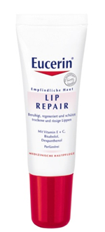 Sie sehen eine Packung Eucerin LIP REPAIR, 10 Milliliter, Produktbild: 01 Eucerin LIP REPAIR, 10 Milliliter, A-Nr.: 2950125 - 01