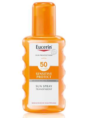 Eucerin Sensitive Protect Sun Spray Transparent Dry Touch LSF 50 , 200 Milliliter, A-Nr.: 3816297 - 01