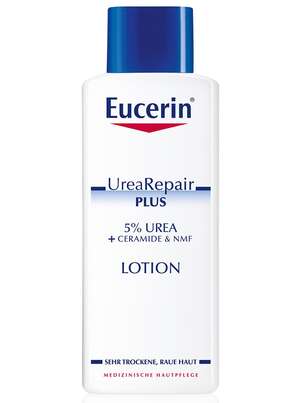 Sie sehen eine Packung Eucerin COMPLETE REPAIR Lotion 5% Urea für trockene Haut, 250 Milliliter, Produktbild: 01 Eucerin COMPLETE REPAIR Lotion 5% Urea für trockene Haut, 250 Milliliter, A-Nr.: 3865060 - 01