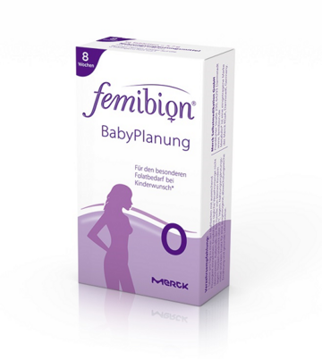 Sie sehen eine Packung Femibion Babyplanung, 56 Stück, Produktbild: 01 Femibion Babyplanung, 56 Stück, A-Nr.: 4397690 - 01