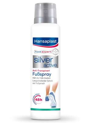 Sie sehen eine Packung Hansaplast Silver Active Anti-Transpirant, 150 Milliliter, Produktbild: 01 Hansaplast Silver Active Anti-Transpirant, 150 Milliliter, A-Nr.: 3381468 - 01