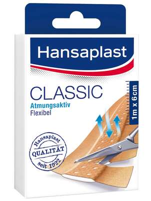 Hansaplast CLASSIC 1m x 6cm, 1 Stück, A-Nr.: 2404687 - 01