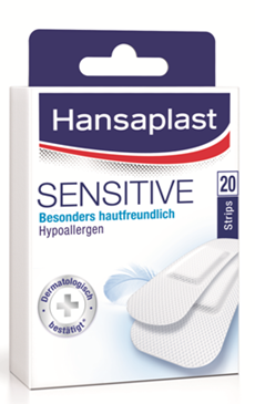 Hansaplast Sensitive Strips, 20 Stück, A-Nr.: 1632156 - 01
