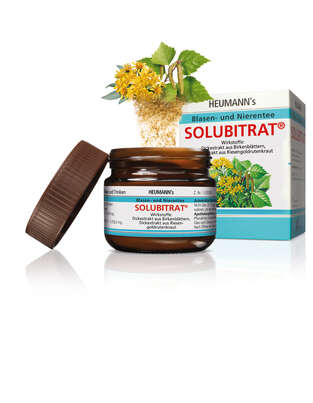 Sie sehen eine Packung Heumannss Blasen- und Nierentee Solubitrat®, 30 Gramm, Produktbild: 02 Heumannss Blasen- und Nierentee Solubitrat®, 30 Gramm, A-Nr.: 3529468 - 02
