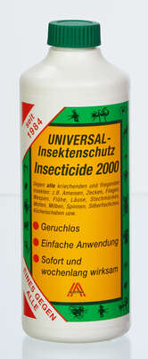 Sie sehen eine Packung Universal-Insektenschutz Insecticide 2000, 500 Milliliter, Produktbild: 01 Universal-Insektenschutz Insecticide 2000, 500 Milliliter, A-Nr.: 2693208 - 01