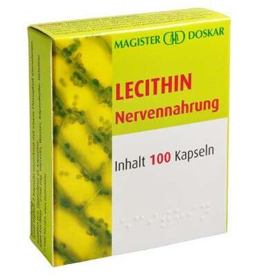 Sie sehen eine Packung Doskar Lecithin 100 Kapseln, 100 Stück, Produktbild: 01 Doskar Lecithin 100 Kapseln, 100 Stück, A-Nr.: 1545753 - 01
