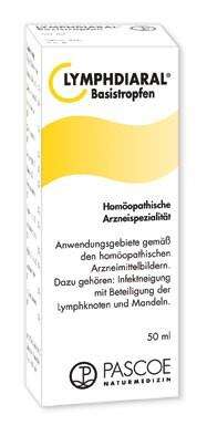 Sie sehen eine Packung Lymphdiaral Basistropfen, 20 Milliliter, Produktbild: 01 Lymphdiaral Basistropfen, 20 Milliliter, A-Nr.: 3757442 - 01