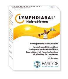 Sie sehen eine Packung Lymphdiaral Halstabletten, 40 Stück, Produktbild: 01 Lymphdiaral Halstabletten, 40 Stück, A-Nr.: 3766228 - 01