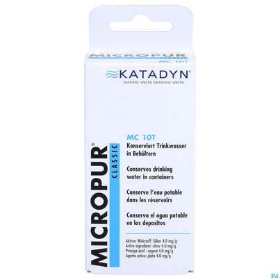 Sie sehen eine Packung Micropur Mc10t Tabl 40st, Produktbild: 01 Micropur Mc10t Tabl 40st, A-Nr.: 2528834 - 01