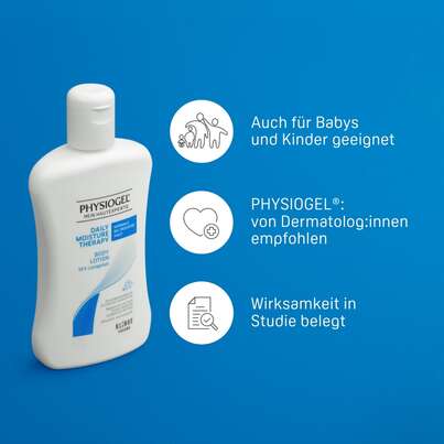 Sie sehen eine Packung PHYSIOGEL® Daily Moisture Therapy Body Lotion für normale bis trockene Haut, Produktbild: 04 PHYSIOGEL® Daily Moisture Therapy Body Lotion für normale bis trockene Haut, A-Nr.: 2703071 - 04