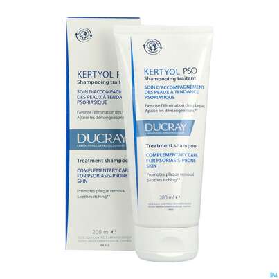 Sie sehen eine Packung Shampoon Ducray Kertyol P.s.o. 200ml, Produktbild: 04 Shampoon Ducray Kertyol P.s.o. 200ml, A-Nr.: 5596919 - 04