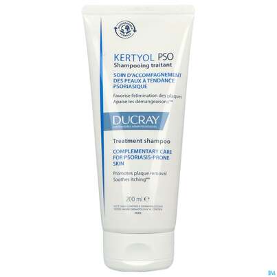 Sie sehen eine Packung Shampoon Ducray Kertyol P.s.o. 200ml, Produktbild: 06 Shampoon Ducray Kertyol P.s.o. 200ml, A-Nr.: 5596919 - 06