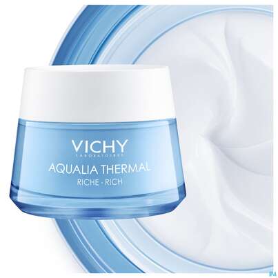 Sie sehen eine Packung Vichy Aqualia Thermal reichhaltige Feuchtigkeitspflege , 50 Milliliter, Produktbild: 07 Vichy Aqualia Thermal reichhaltige Feuchtigkeitspflege , 50 Milliliter, A-Nr.: 4838036 - 07