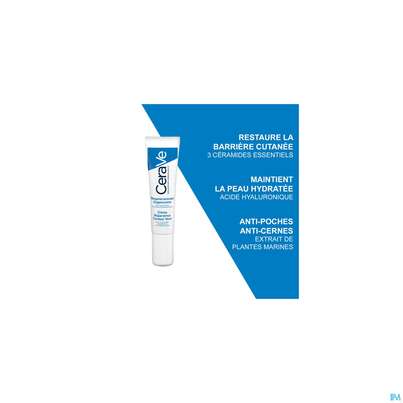 Sie sehen eine Packung CeraVe Regenerierende Augencreme, 14 Milliliter, Produktbild: 20 CeraVe Regenerierende Augencreme, 14 Milliliter, A-Nr.: 4801889 - 20