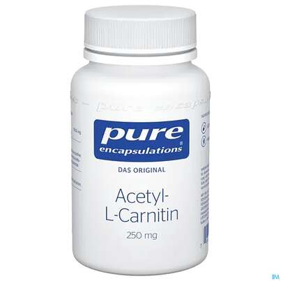 Sie sehen eine Packung Pure Encapsultions Acetyl-L-Carnitin, 60 Stück, Produktbild: 01 Pure Encapsultions Acetyl-L-Carnitin, 60 Stück, A-Nr.: 2785152 - 01