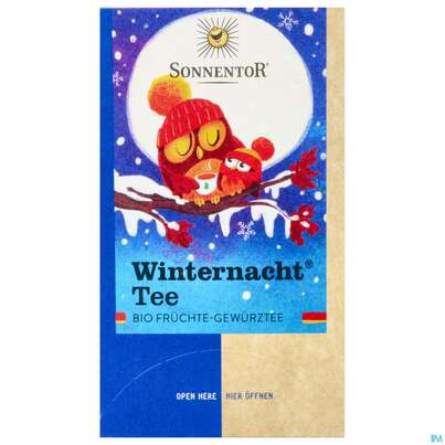 Sie sehen eine Packung Sonnentor Winternacht® Tee, 18 Stück, Produktbild: 01 Sonnentor Winternacht® Tee, 18 Stück, A-Nr.: 3390881 - 01