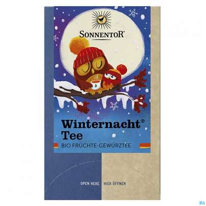 Sie sehen eine Packung Sonnentor Winternacht® Tee, 18 Stück, Produktbild: 02 Sonnentor Winternacht® Tee, 18 Stück, A-Nr.: 3390881 - 02
