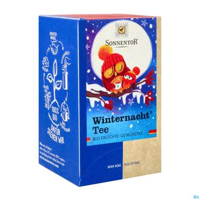 Sie sehen eine Packung Sonnentor Winternacht® Tee, 18 Stück, Produktbild: 04 Sonnentor Winternacht® Tee, 18 Stück, A-Nr.: 3390881 - 04