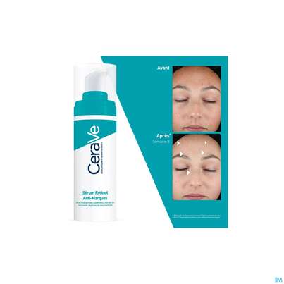 Sie sehen eine Packung CeraVe Hautbilderneuerndes Retinol Serum, 30 Milliliter, Produktbild: 08 CeraVe Hautbilderneuerndes Retinol Serum, 30 Milliliter, A-Nr.: 5672968 - 08