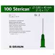 Sie sehen eine Packung Injektionsspritzen U.zubeh. Einmalkanuelen Sterican/standard Gr2 G21x1 1/2 0,8x40mm 46575 100st, Produktbild: 02 Injektionsspritzen U.zubeh. Einmalkanuelen Sterican/standard Gr2 G21x1 1/2 0,8x40mm 46575 100st, A-Nr.: 2692479 - 02