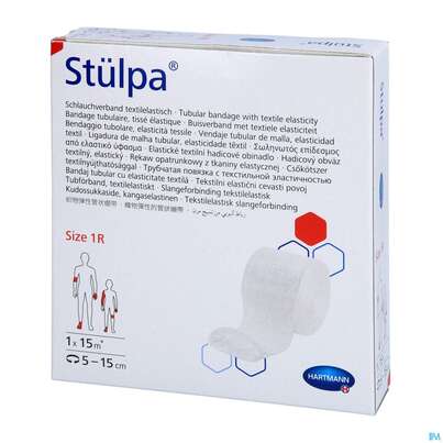 Sie sehen eine Packung Schlauchverband Stuelpa-fertigverband Rollen Gr 1r 2,5cm 15m, Produktbild: 02 Schlauchverband Stuelpa-fertigverband Rollen Gr 1r 2,5cm 15m, A-Nr.: 0823836 - 02