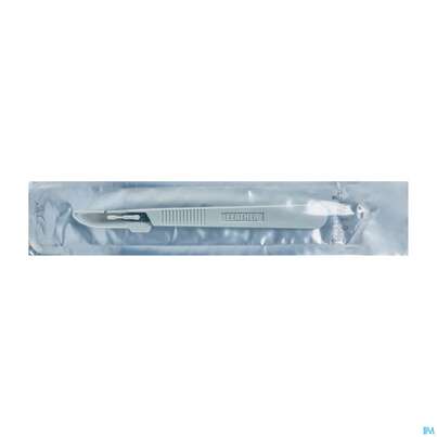 Sie sehen eine Packung Skalpelle Feather Einmal Fig 10 1st, Produktbild: 02 Skalpelle Feather Einmal Fig 10 1st, A-Nr.: 1204383 - 02