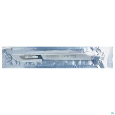 Sie sehen eine Packung Skalpelle Feather Einmal Fig 20 1st, Produktbild: 01 Skalpelle Feather Einmal Fig 20 1st, A-Nr.: 1204437 - 01