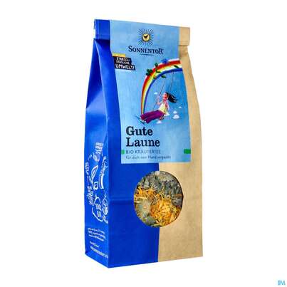 Sie sehen eine Packung Sonnentor© Gute Laune Kräutertee, 50 Gramm, Produktbild: 02 Sonnentor© Gute Laune Kräutertee, 50 Gramm, A-Nr.: 3573831 - 02