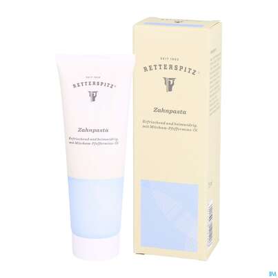 Sie sehen eine Packung Zahnpaste Retterspitz 75ml, Produktbild: 03 Zahnpaste Retterspitz 75ml, A-Nr.: 3996916 - 03