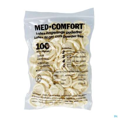 Sie sehen eine Packung Fingerlinge Kondom Gr 3 100st, Produktbild: 02 Fingerlinge Kondom Gr 3 100st, A-Nr.: 1224173 - 02