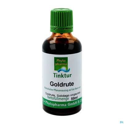 Sie sehen eine Packung Goldrute Tinktur Phytopharma 50ml, Produktbild: 02 Goldrute Tinktur Phytopharma 50ml, A-Nr.: 3107690 - 02