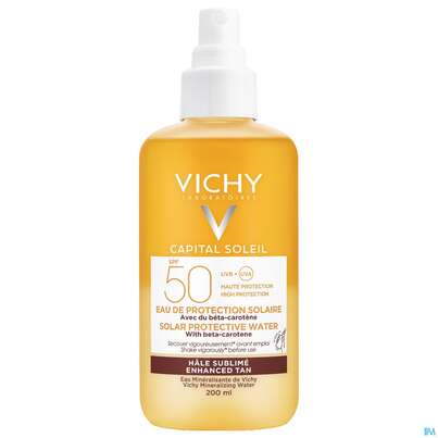 Sie sehen eine Packung VICHY CS BETA CAROTIN LSF50, 200 Milliliter, Produktbild: 01 VICHY CS BETA CAROTIN LSF50, 200 Milliliter, A-Nr.: 5232264 - 01