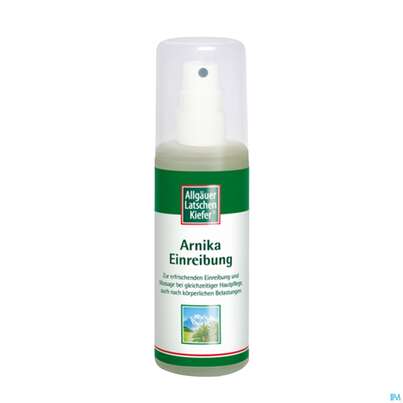 Sie sehen eine Packung Allgäuer Latschenkiefer Arnika Einreibung 100ml, Produktbild: 01 Allgäuer Latschenkiefer Arnika Einreibung 100ml, A-Nr.: 1436478 - 01