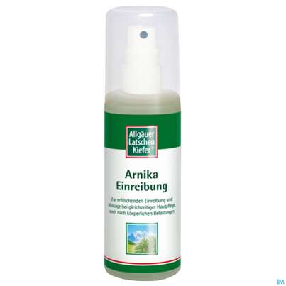 Sie sehen eine Packung Allgäuer Latschenkiefer Arnika Einreibung 100ml, Produktbild: 03 Allgäuer Latschenkiefer Arnika Einreibung 100ml, A-Nr.: 1436478 - 03