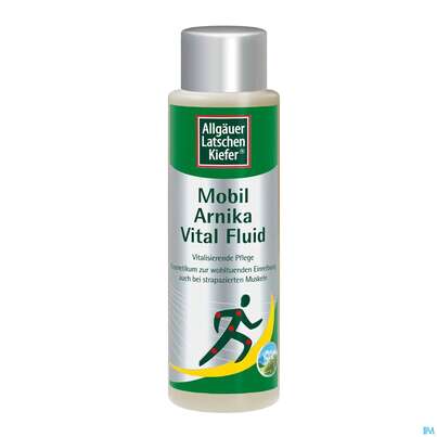 Sie sehen eine Packung Allgäuer Latschenkiefer Arnika Vital Fluid 500ml, Produktbild: 02 Allgäuer Latschenkiefer Arnika Vital Fluid 500ml, A-Nr.: 1436490 - 02