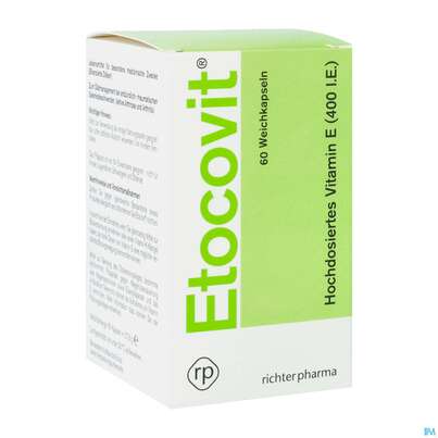 Sie sehen eine Packung ETOCOVIT WEICHKPS, 60 Stück, Produktbild: 02 ETOCOVIT WEICHKPS, 60 Stück, A-Nr.: 4358649 - 02