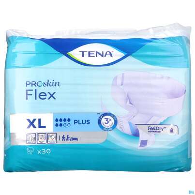 Sie sehen eine Packung Inkontinenz Tena Flex Plus Xl 30st, Produktbild: 01 Inkontinenz Tena Flex Plus Xl 30st, A-Nr.: 3305438 - 01
