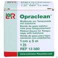 Sie sehen eine Packung Mullbinden Opraclean +jodoform 5mx 1cm 1st, Produktbild: 01 Mullbinden Opraclean +jodoform 5mx 1cm 1st, A-Nr.: 3610064 - 01