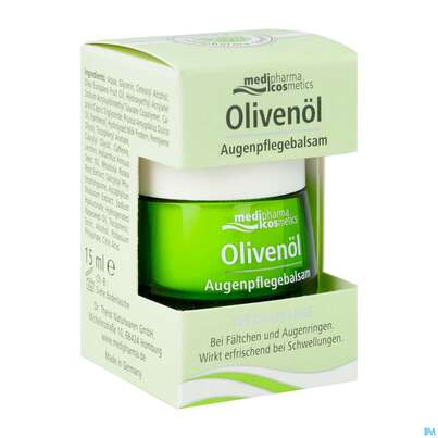 Sie sehen eine Packung Oliven Oel Dr.theiss Augenpflegebalsam 15ml, Produktbild: 03 Oliven Oel Dr.theiss Augenpflegebalsam 15ml, A-Nr.: 3698277 - 03