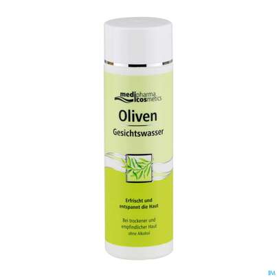 Sie sehen eine Packung Oliven Oel Dr.theiss Gesichtswasser 200ml, Produktbild: 01 Oliven Oel Dr.theiss Gesichtswasser 200ml, A-Nr.: 3130542 - 01