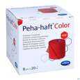 Sie sehen eine Packung Peha-haft Color Latexfrei Red 20mx 8cm 1st, Produktbild: 05 Peha-haft Color Latexfrei Red 20mx 8cm 1st, A-Nr.: 3879808 - 05