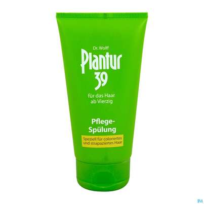 Sie sehen eine Packung Plantur 39 Pflege-Spülung für coloriertes und strapeziertes Haar, 150 Milliliter, Produktbild: 01 Plantur 39 Pflege-Spülung für coloriertes und strapeziertes Haar, 150 Milliliter, A-Nr.: 3276027 - 01