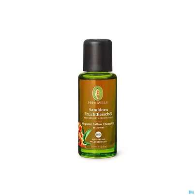 Sie sehen eine Packung Primavera Bio-pflegeoel Sanddornfruchtfleischoel 30ml, Produktbild: 01 Primavera Bio-pflegeoel Sanddornfruchtfleischoel 30ml, A-Nr.: 2859838 - 01