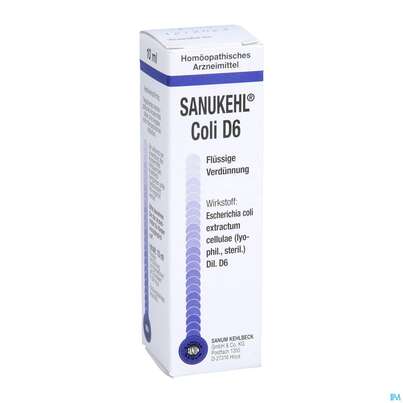 Sie sehen eine Packung Sanukehl Coli Tropfen D6 10ml, Produktbild: 03 Sanukehl Coli Tropfen D6 10ml, A-Nr.: 2395126 - 03