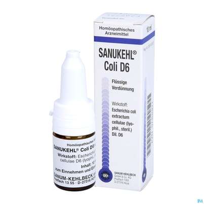 Sie sehen eine Packung Sanukehl Coli Tropfen D6 10ml, Produktbild: 04 Sanukehl Coli Tropfen D6 10ml, A-Nr.: 2395126 - 04