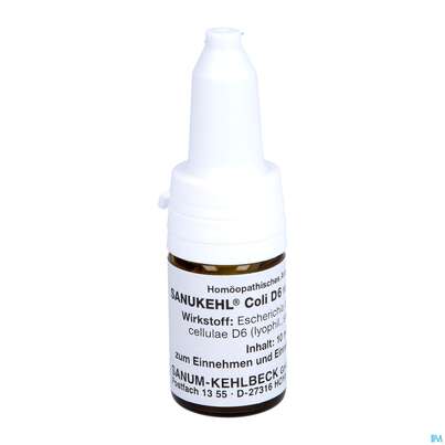 Sie sehen eine Packung Sanukehl Coli Tropfen D6 10ml, Produktbild: 06 Sanukehl Coli Tropfen D6 10ml, A-Nr.: 2395126 - 06