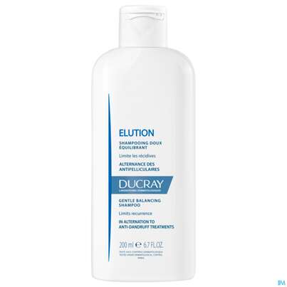 Sie sehen eine Packung Shampoon Ducray Elution Neu 200ml, Produktbild: 02 Shampoon Ducray Elution Neu 200ml, A-Nr.: 5746000 - 02