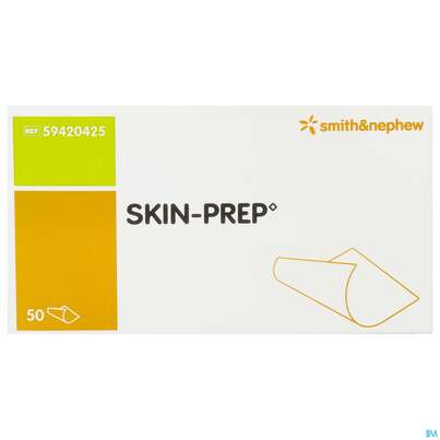 Sie sehen eine Packung Skin Prep Hautschutztuecher F Verbaende 50st, Produktbild: 02 Skin Prep Hautschutztuecher F Verbaende 50st, A-Nr.: 3068116 - 02
