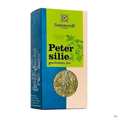 Sie sehen eine Packung Sonnentor© Petersilie geschnitten , 15 Gramm, Produktbild: 01 Sonnentor© Petersilie geschnitten , 15 Gramm, A-Nr.: 3740358 - 01
